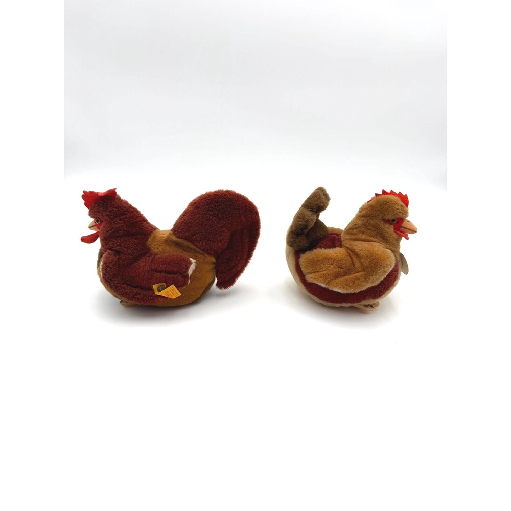 Vintage Steiff Rooster and Hen Stuffed Animals - Picture 4 of 16